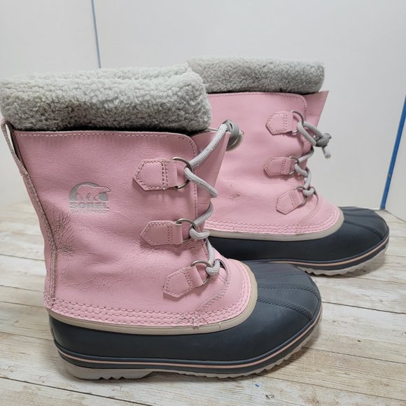 Sorel Yoot Pac Size 5 Pink Waterproof Insulated‎ Snow Lace Up Outdoor Boots - Picture 9 of 12